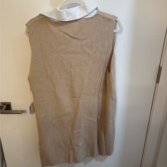 STAUD MINI LESLIE DRESS CAMEL WHITE NWT SIZE L - Picture 8 of 8